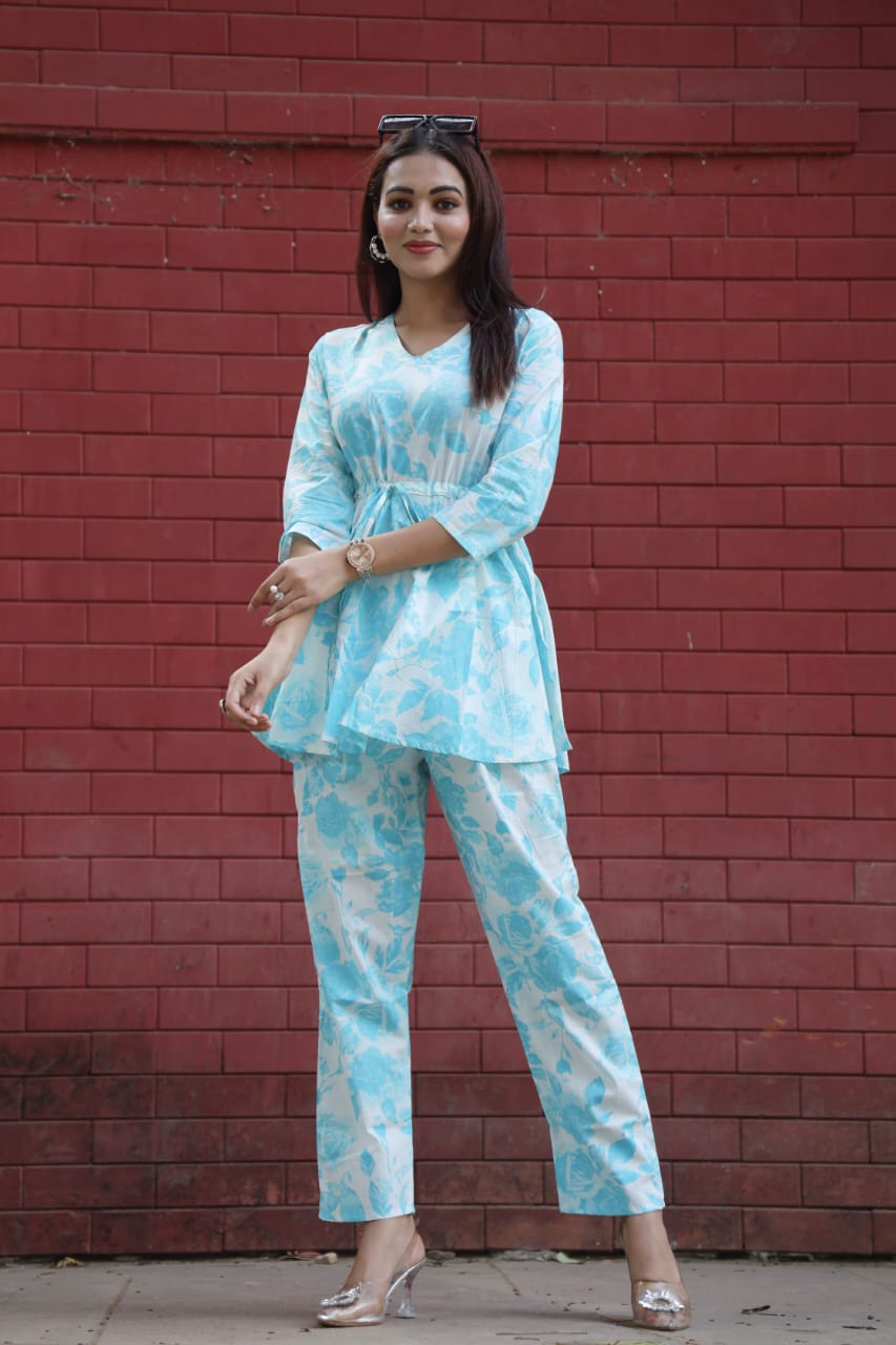 Women Pure Cotton Printed Co-ord Set