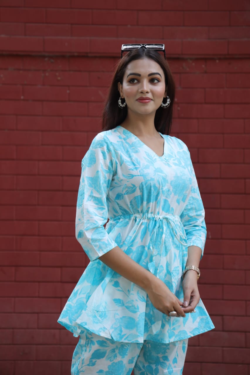 Women Pure Cotton Printed Co-ord Set