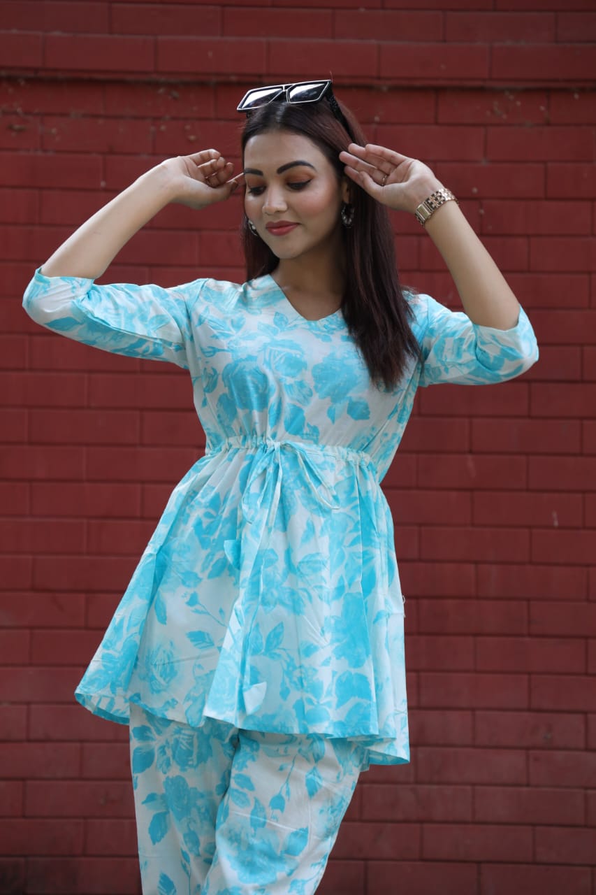 Women Pure Cotton Printed Co-ord Set