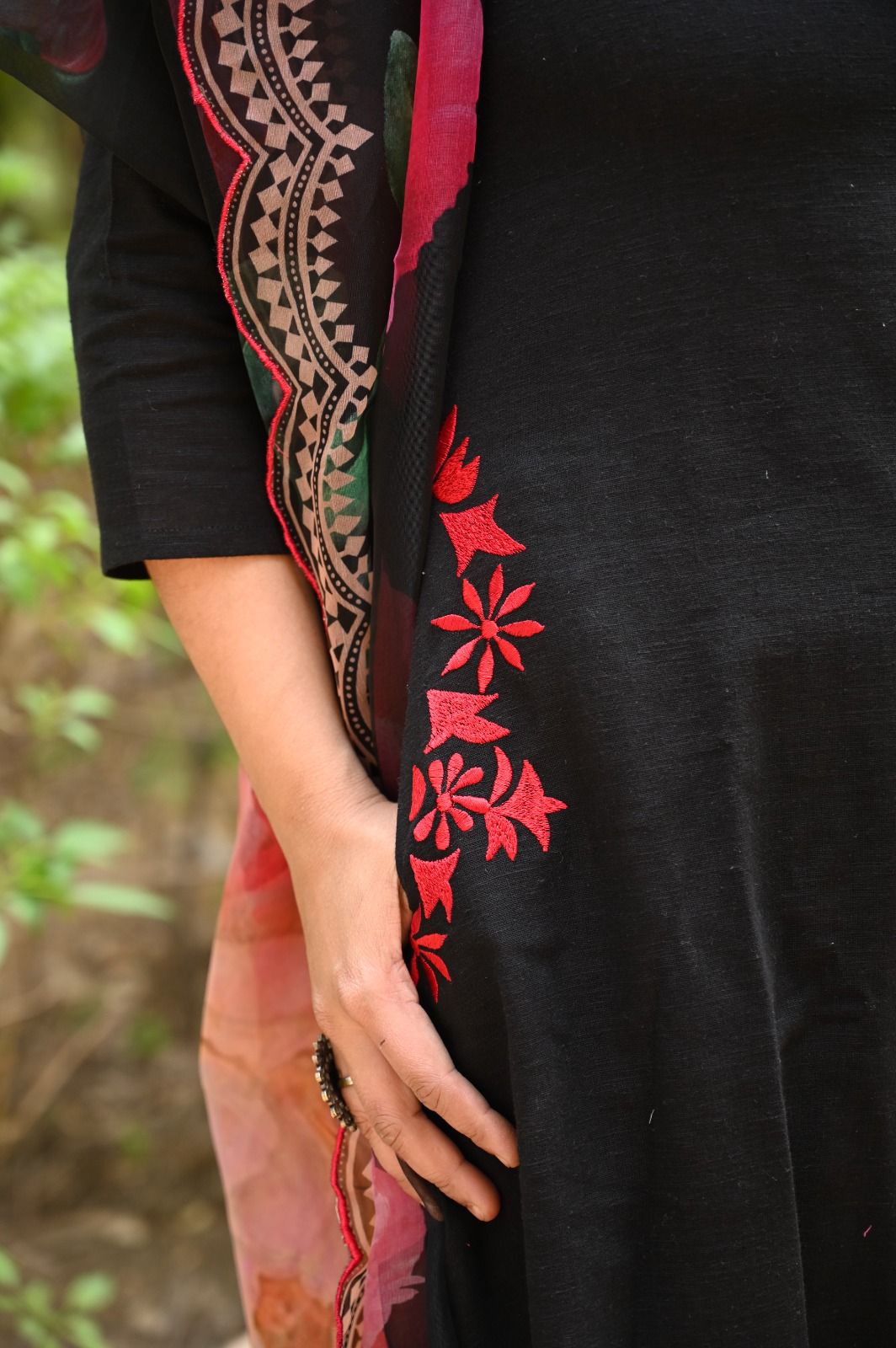 Gorgeous Cotton Kurta With Dupatta Set