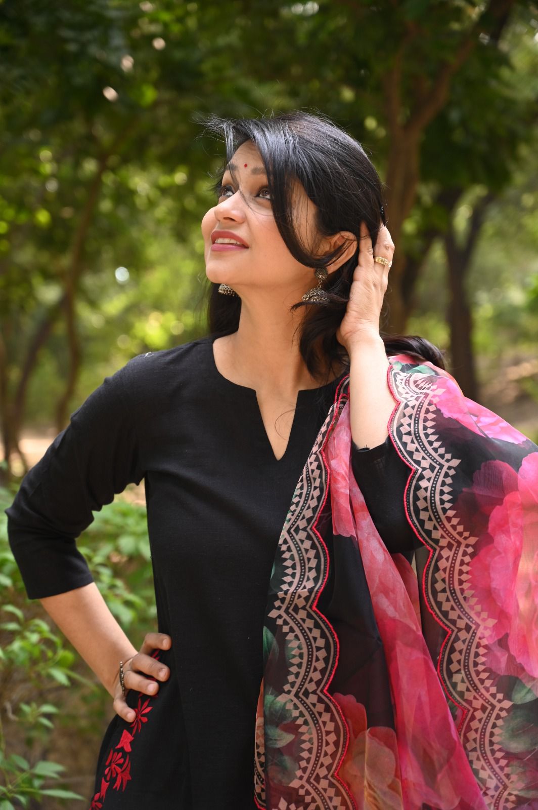 Gorgeous Cotton Kurta With Dupatta Set