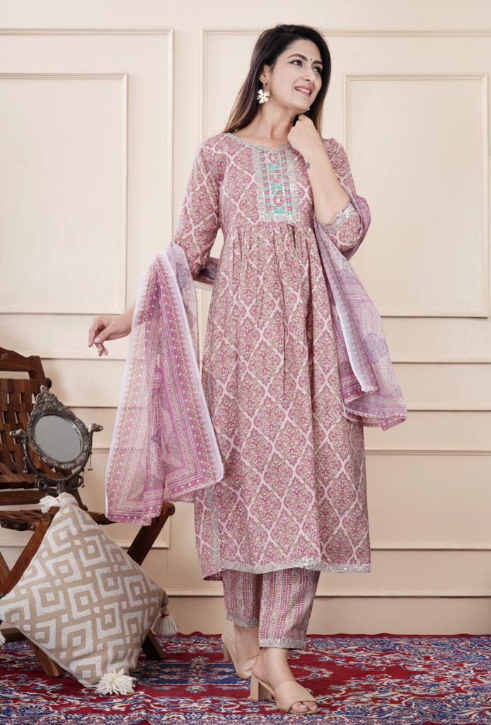Women Pure Cotton Printed Cotton Co-ord Set