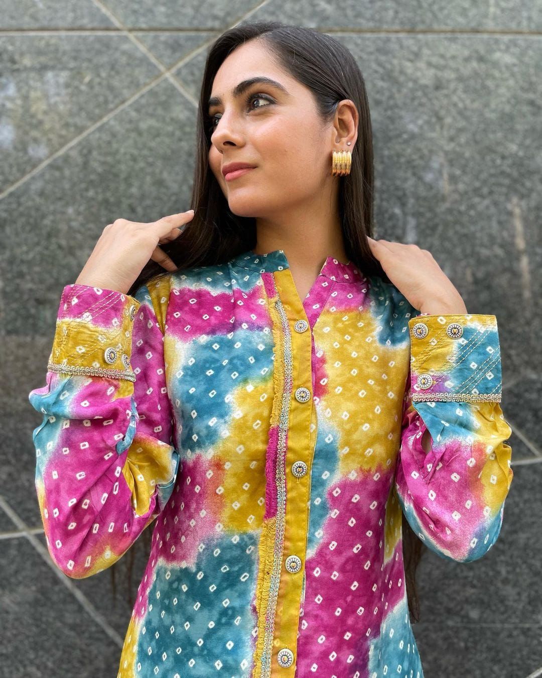 Women Muslin Printed Kurta Set