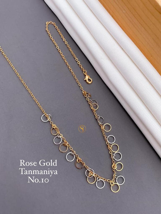 Rose Gold and Silver Plated Stylish Tanmaniya Design For Women