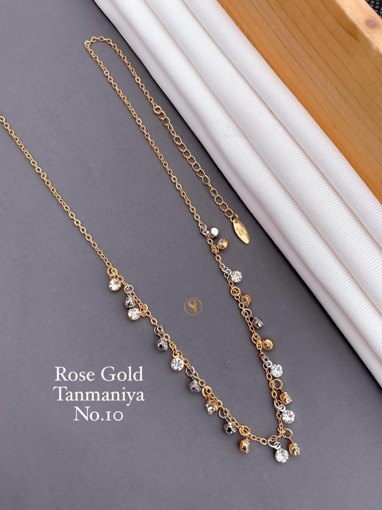 Rose Gold and Silver Plated Stylish Tanmaniya Design For Women
