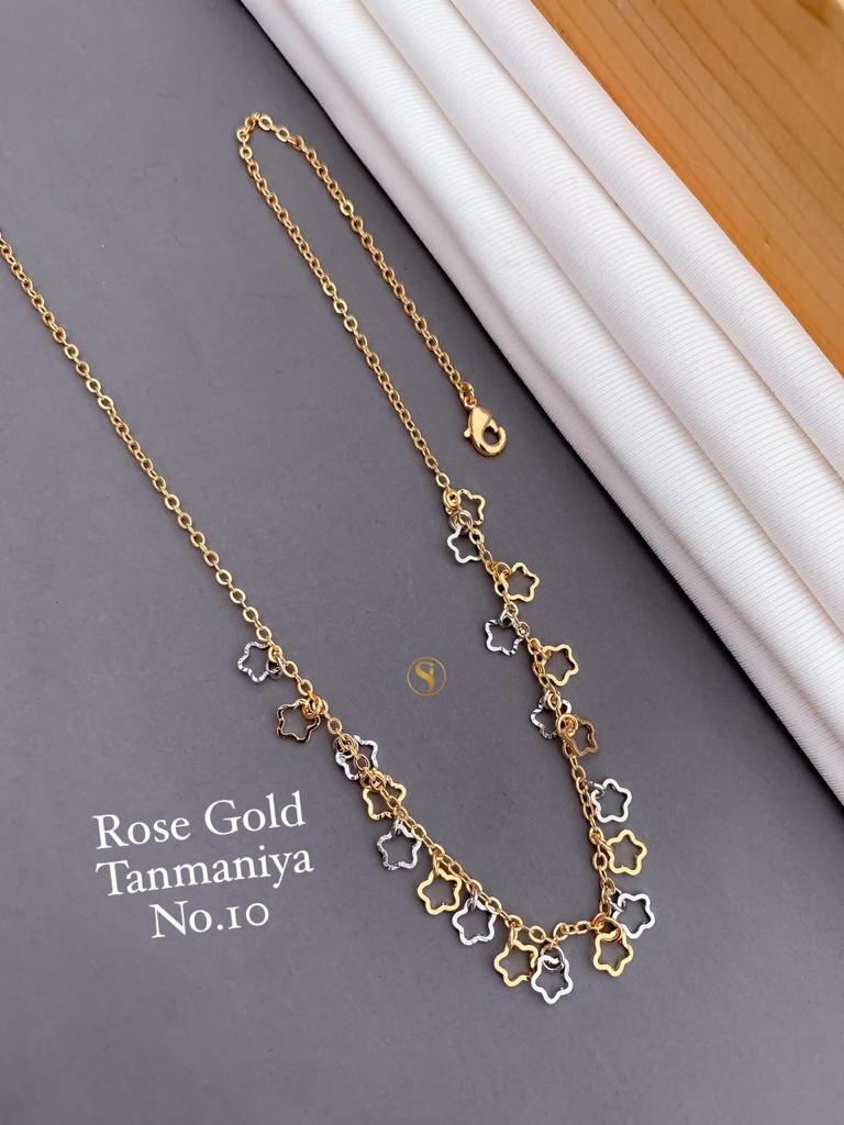 Rose Gold and Silver Plated Stylish Tanmaniya Design