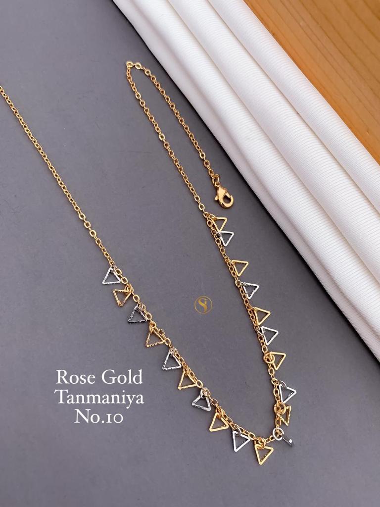 Rose Gold and Silver Plated Stylish Tanmaniya Design