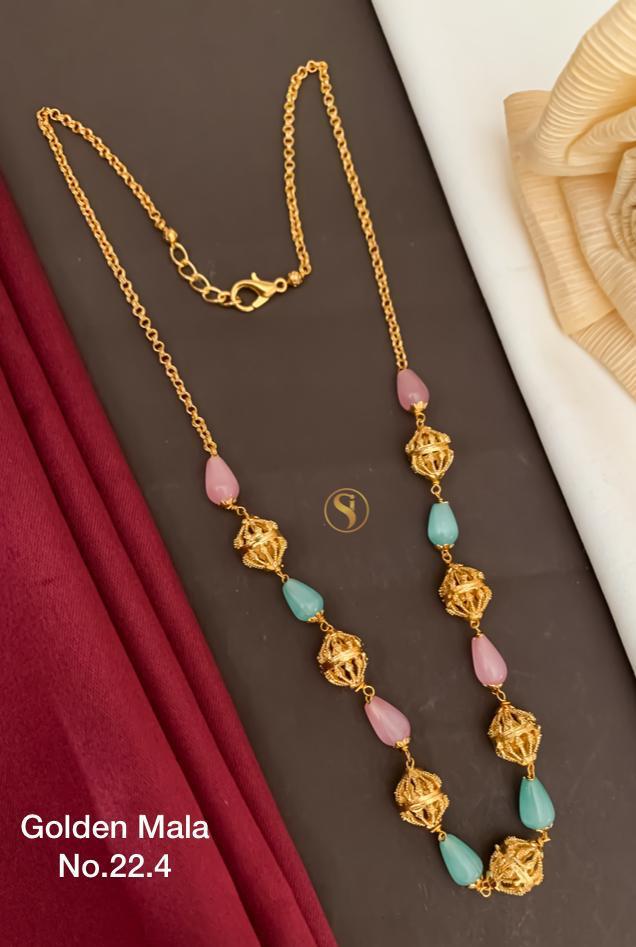 Brass High Gold Moti MALA