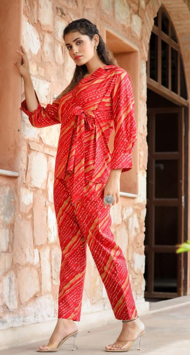 Women Pure Cotton Printed Cotton Co-ord Set