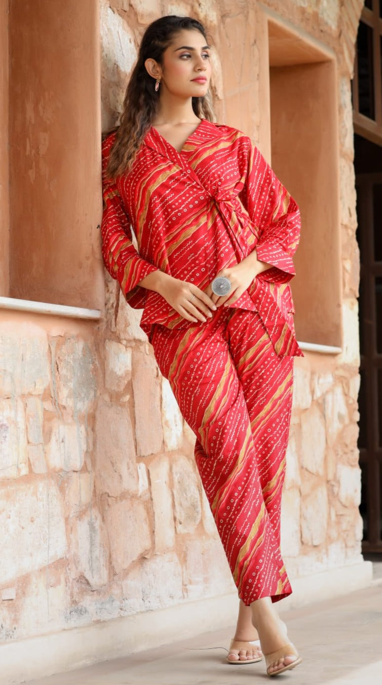 Women Pure Cotton Printed Cotton Co-ord Set
