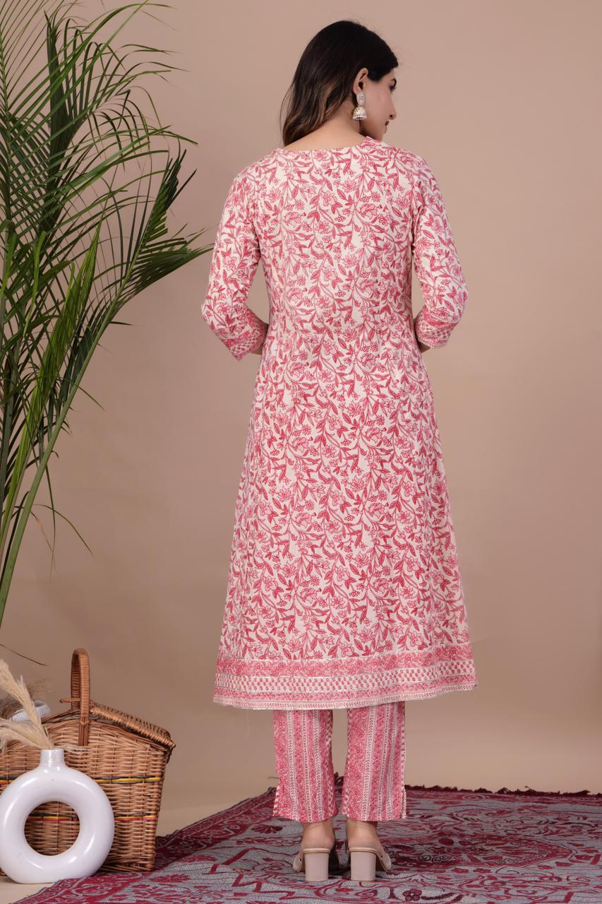 Gorgeous Cotton Kurta With Dupatta Set