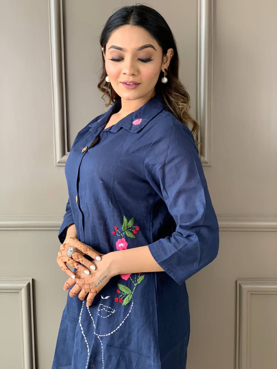 Pure Cotton handworked Co-Ord Set