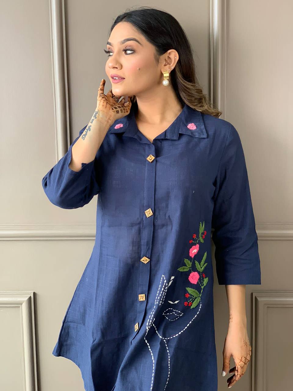 Pure Cotton handworked Co-Ord Set