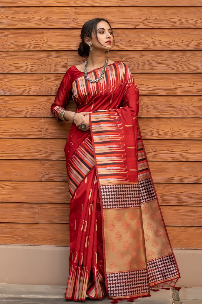 Beautiful Pure Silk Weaving Saree