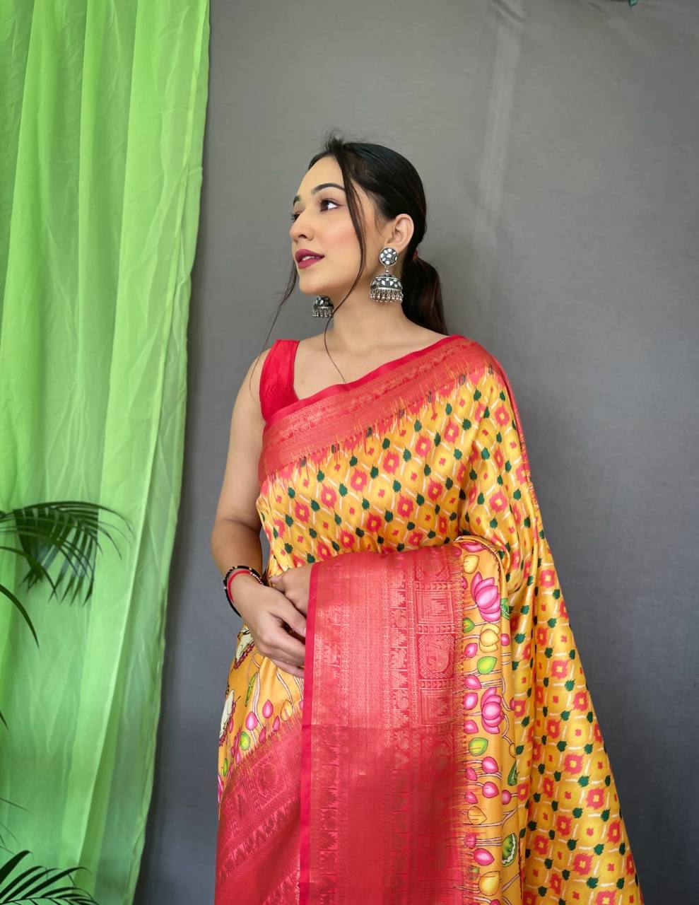 Pure Kanchipuram Digital Printed Saree