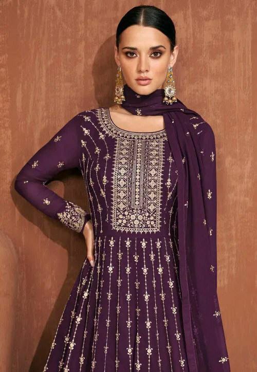 Fox Georgette Sarara Set