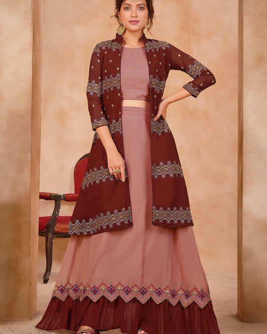 The beautiful Faux Georgette dress