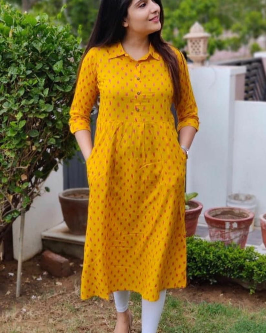 Printed Kurti with pocket
