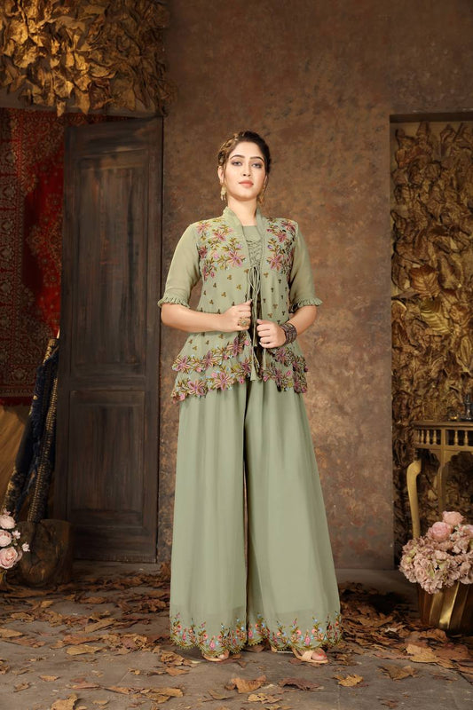 The beautiful faux Georgette dress