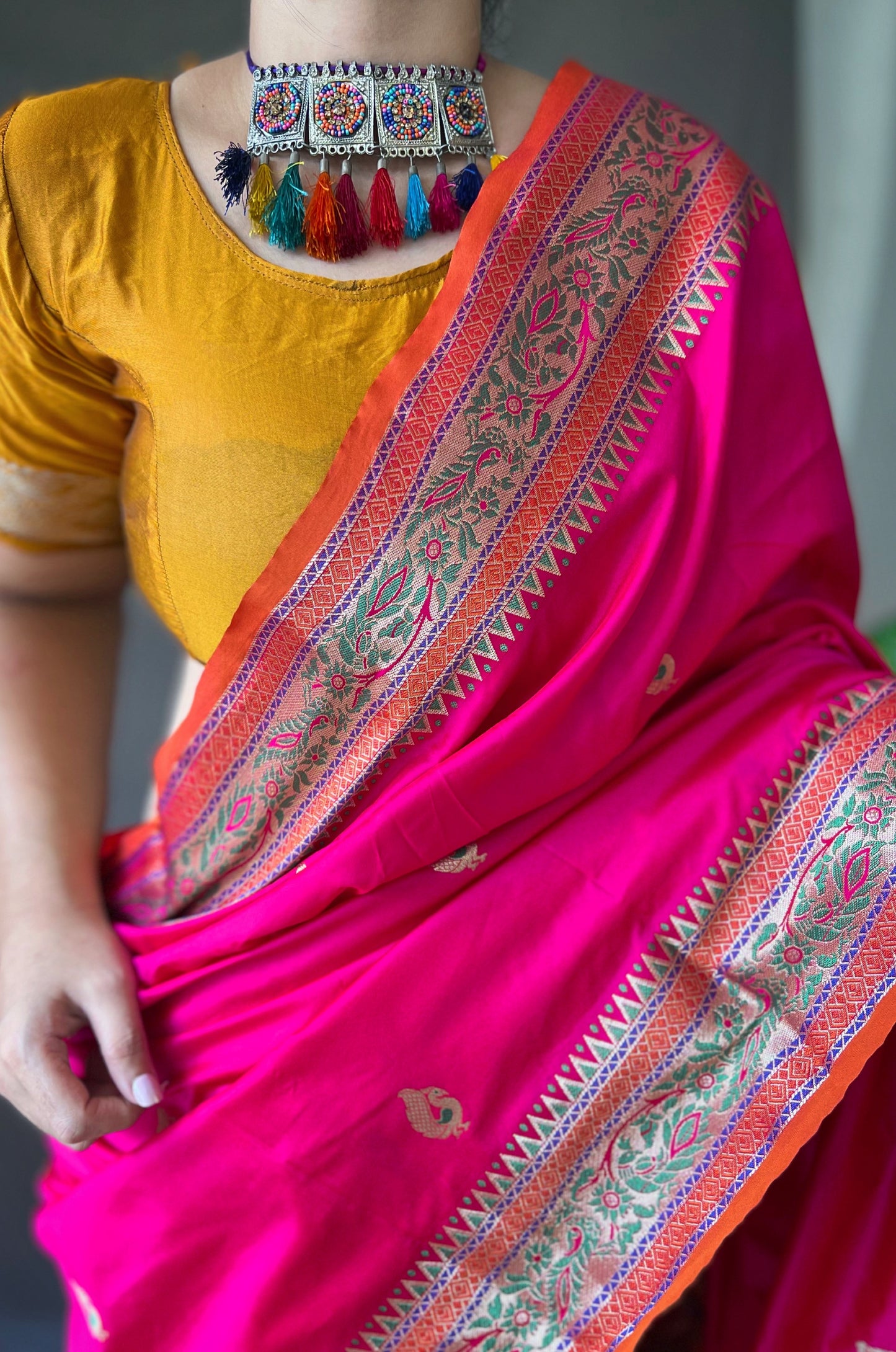 Pink Paithani Sarees
