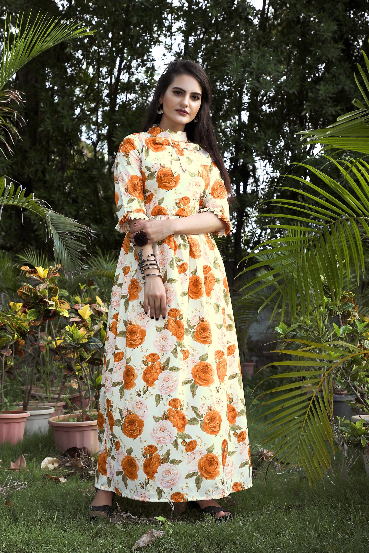 Trendy Party Wear Maxi Dress