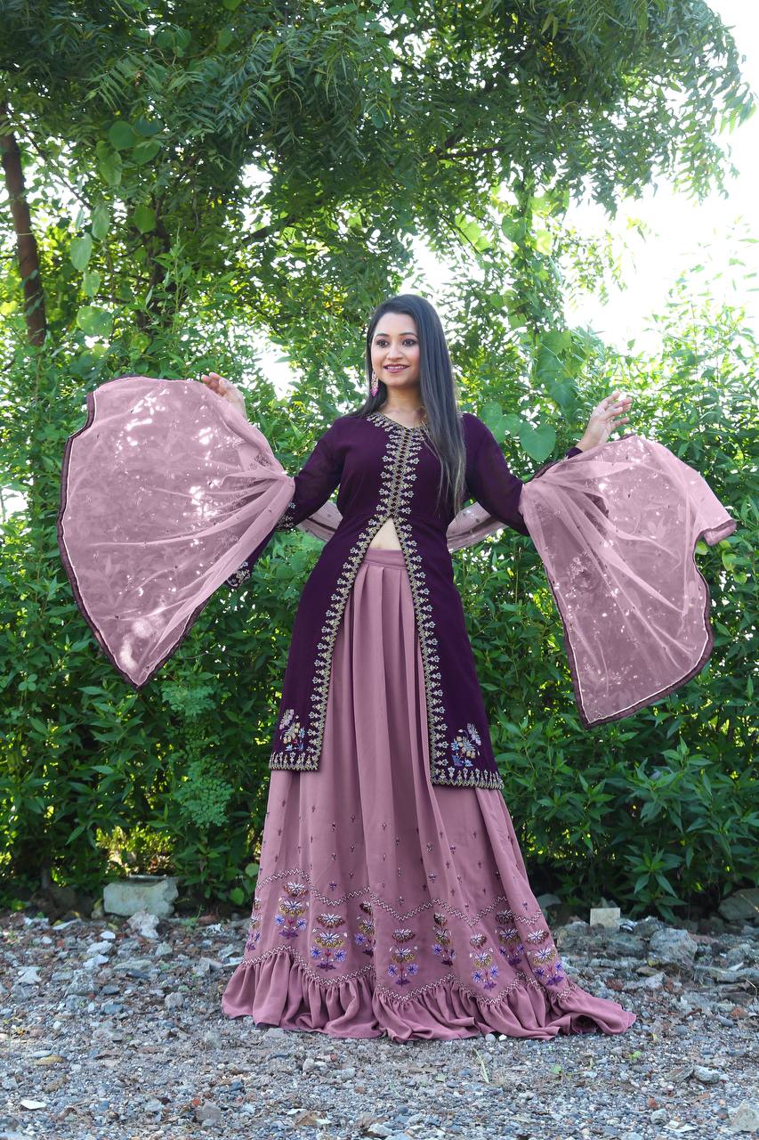 The Beautiful  Faux Georgette Salwar Suit