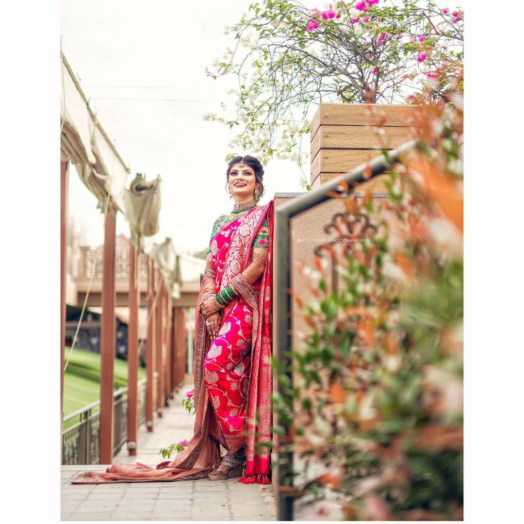 Pink Kanchipuram Pure Silk Handloom Saree