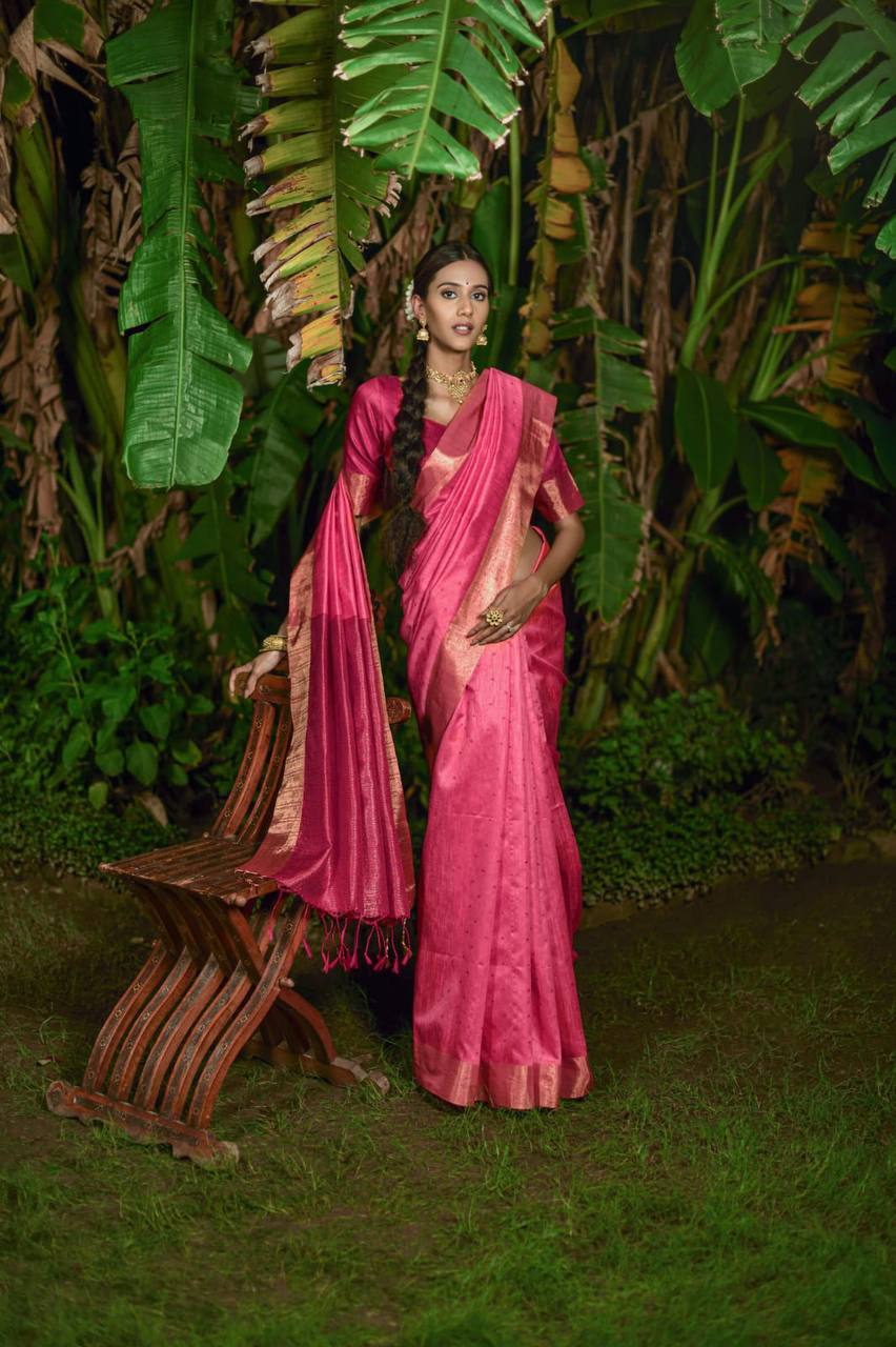 Rani Bhagalpuri Silk Saree