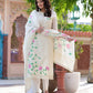 Heavy Chicken Cotton White Kurta Set