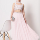 Embellished Mirror Work Semi-Stitched Lehenga & Unstitched Blouse With Dupatta