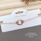 Diamond Rose Gold Colour Bracelet For Girl & Women