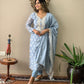 Muslin Embroidery Work Kurta Set With Dupatta