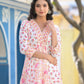 Women's Beautiful Cotton Pink Colour & Floral Prints Suit Set