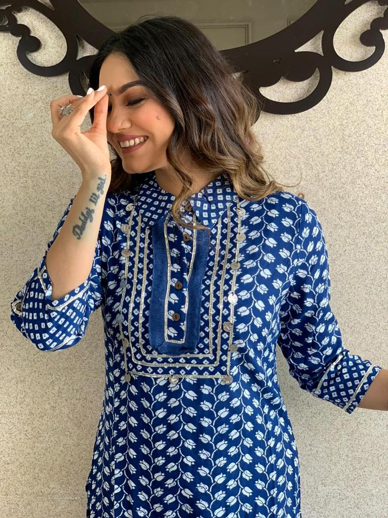 Beautiful Georgette Printed Kurta Set