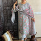 Latest Traditional Flower Print Bandhani Afgani kurta With Pant