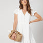 White A-Line Western Dress