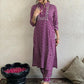 Beautiful Women's Purple Georgette Printed Kurta Set