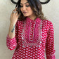Beautiful Women's Pink Georgette Printed Kurta Set