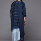 Rayon Slub Embroidery Kurta Set With Hand Dyed Dupatta