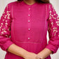 Embroidered Cotton Fabric  Fancy Kurta Set