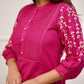 Embroidered Cotton Fabric  Fancy Kurta Set