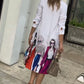 Printed White Western Dress Effortlessly Chic and Stylish