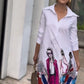 Printed White Western Dress Effortlessly Chic and Stylish