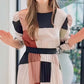 Chic and Contemporary: The Perfect Pleated Patchwork Dress