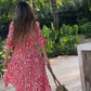 Statement Red Typography Dress
