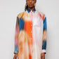 Dreamy Watercolor Hues: Artistic Oversized Shirt Elegance