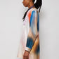 Dreamy Watercolor Hues: Artistic Oversized Shirt Elegance