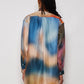 Dreamy Watercolor Hues: Artistic Oversized Shirt Elegance