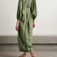 Effortless Chic: Striped Green Maxi Dress