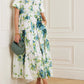 Elegant Floral Shirt Dress in Print
